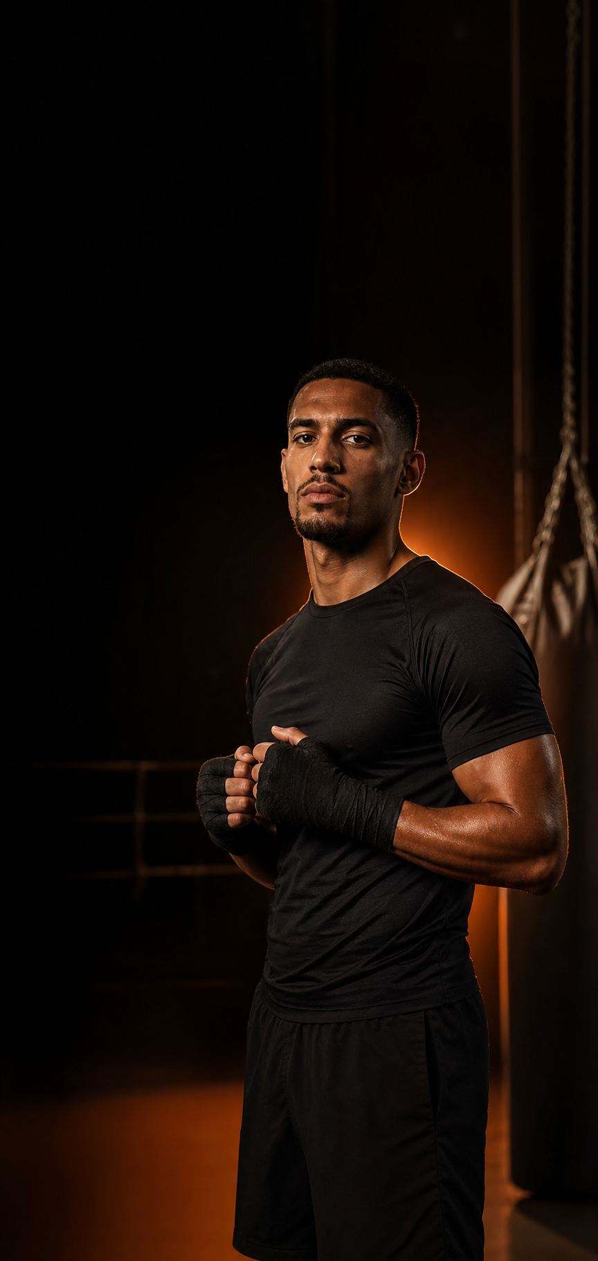 Boxing athlete concept