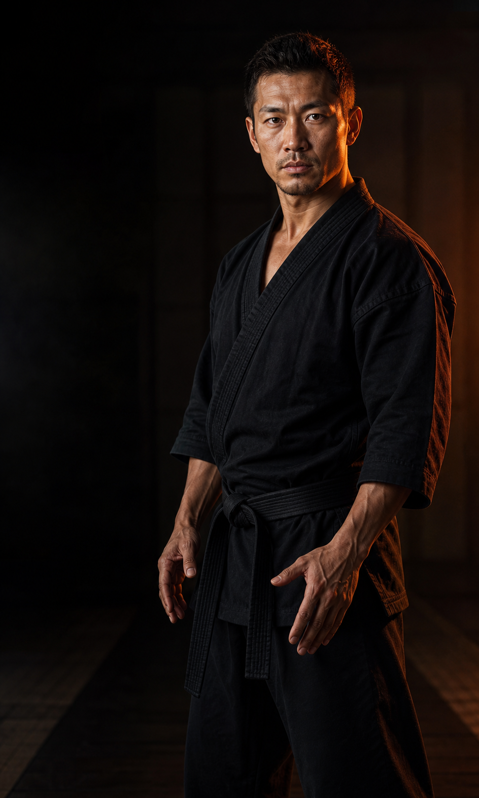 Concept portrait for Kenji Sato, Kyokushin athlete